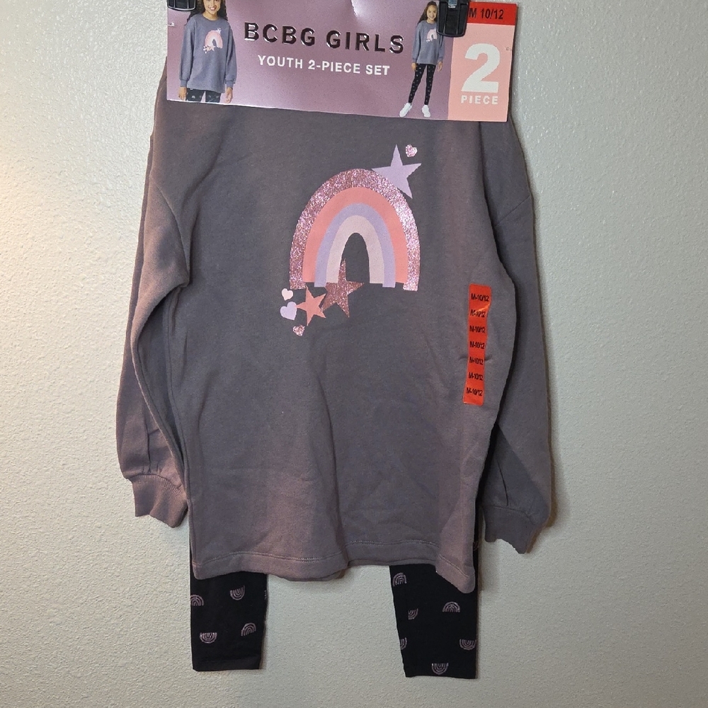 BCBGirls Pink and Gray Kids Matching Set